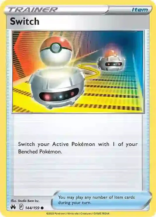 Switch 144, Crown Zenith | Sword & Shield, , 0.00 kr, Pokesingles. Kjøp pokemon kort til lave priser hos oss.