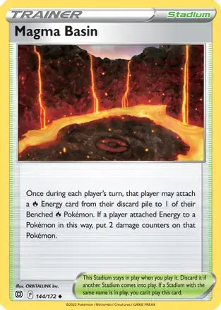 Magma Basin 144, Brilliant Stars | Sword & Shield, trainer, 3.00 kr, Pokesingles. Kjøp pokemon kort til lave priser hos oss.