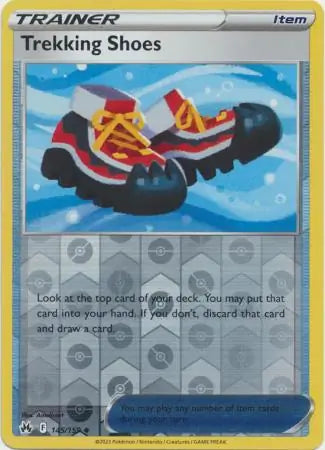 Trekking Shoes Reverse Holo 145, Crown Zenith | Sword & Shield, , 0.00 kr, Pokesingles. Kjøp pokemon kort til lave priser hos oss.