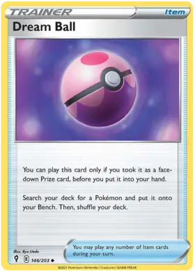 Dream Ball 146, Evolving Skies | Sword & Shield, trainer, 5.00 kr, Pokesingles. Kjøp pokemon kort til lave priser hos oss.