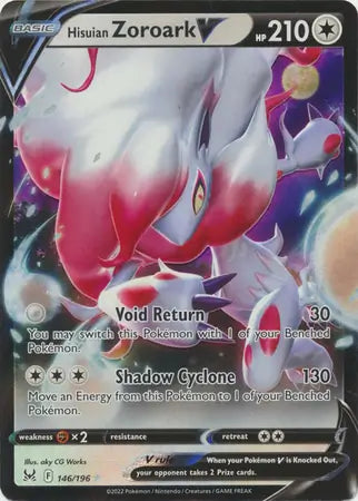 Hisuian Zoroark V 146, Lost Origin | Sword & Shield, , 0.00 kr, Pokesingles. Kjøp pokemon kort til lave priser hos oss.