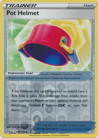 Pot Helmet Reverse Holo 146, Brilliant Stars | Sword & Shield, trainer, 5.00 kr, Pokesingles. Kjøp pokemon kort til lave priser hos oss.