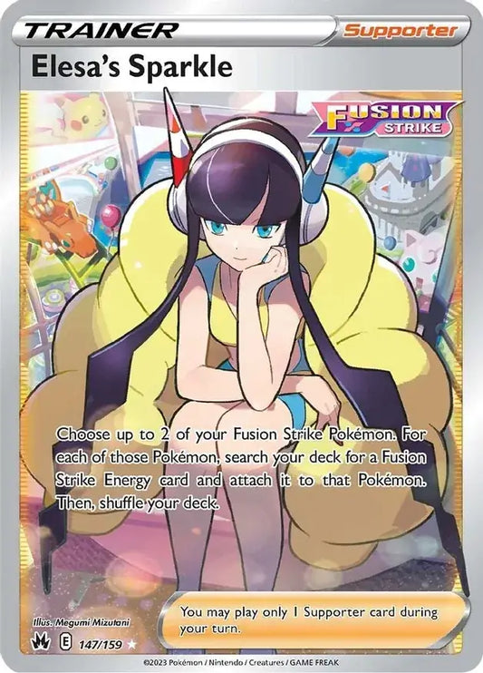 Elesa's Sparkle 147, Crown Zenith | Sword & Shield, , 0.00 kr, Pokesingles. Kjøp pokemon kort til lave priser hos oss.