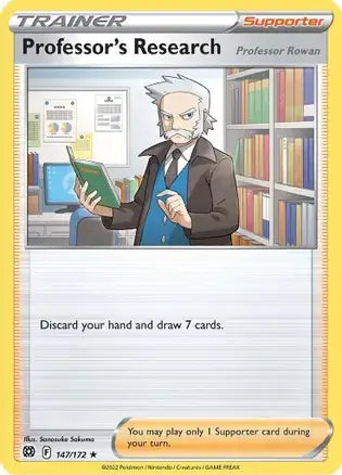 Professor's Research 147, Brilliant Stars | Sword & Shield, trainer, 3.00 kr, Pokesingles. Kjøp pokemon kort til lave priser hos oss.