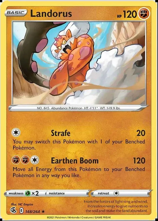 Landorus 148, Fusion Strike | Sword & Shield, , 0.00 kr, Pokesingles. Kjøp pokemon kort til lave priser hos oss.