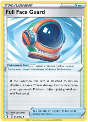 Full Face Guard 148, Evolving Skies | Sword & Shield, trainer, 5.00 kr, Pokesingles. Kjøp pokemon kort til lave priser hos oss.