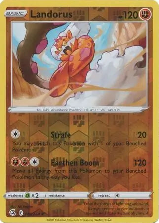 Landorus Reverse Holo 148, Fusion Strike | Sword & Shield, , 0.00 kr, Pokesingles. Kjøp pokemon kort til lave priser hos oss.