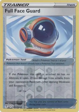 Full Face Guard Reverse Holo 148, Evolving Skies | Sword & Shield, trainer, 5.00 kr, Pokesingles. Kjøp pokemon kort til lave priser hos oss.