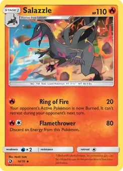Salazzle 14 - Dragon Majesty Pokesingles
