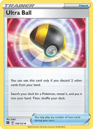 Ultra Ball 150, Brilliant Stars | Sword & Shield, trainer, 3.00 kr, Pokesingles. Kjøp pokemon kort til lave priser hos oss.