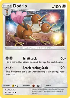 Dodrio 151 - Unbroken Bonds Pokesingles