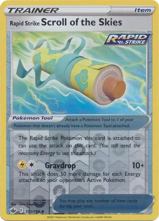 Rapid Strike Scroll of the Skies Reverse Holo 151