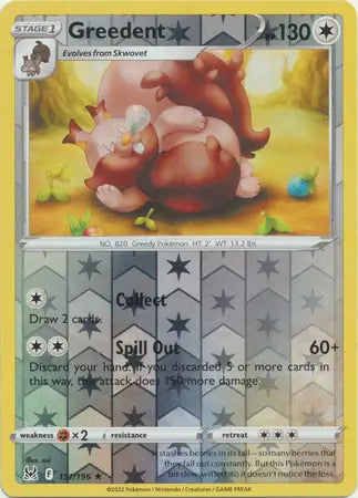 Greedent Reverse Holo 151, Lost Origin | Sword & Shield, , 0.00 kr, Pokesingles. Kjøp pokemon kort til lave priser hos oss.