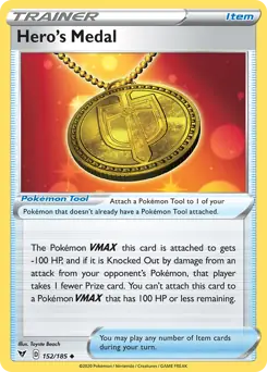 Hero's Medal 152 - Vivid Voltage Pokesingles