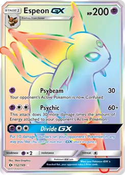 Espeon GX Secret 152 - Sun & Moon Base