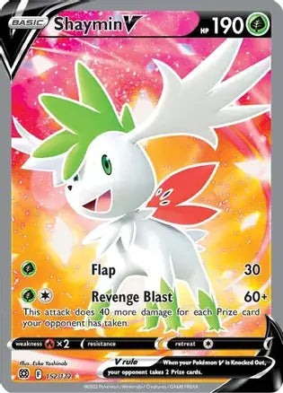 Shaymin V 152, Brilliant Stars | Sword & Shield, v, 0.00 kr, Pokesingles. Kjøp pokemon kort til lave priser hos oss.