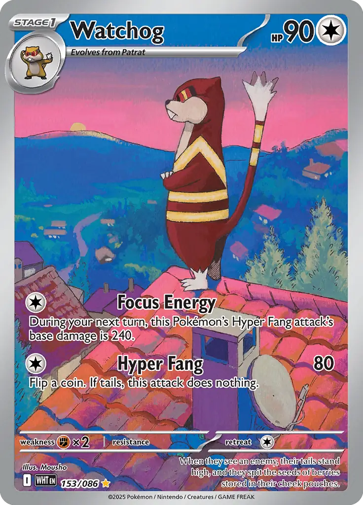 Watchog 153 - White Flare Pokesingles
