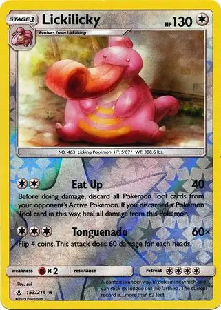 Lickilicky Reverse Holo 153 - Unbroken Bonds Pokesingles