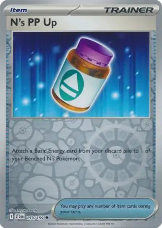 N's PP Up Reverse Holo 153 - Journey Together Pokesingles