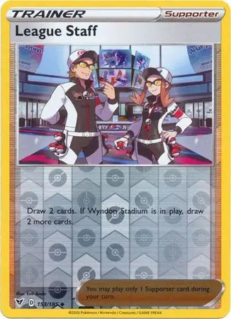 League Staff Reverse Holo 153 - Vivid Voltage