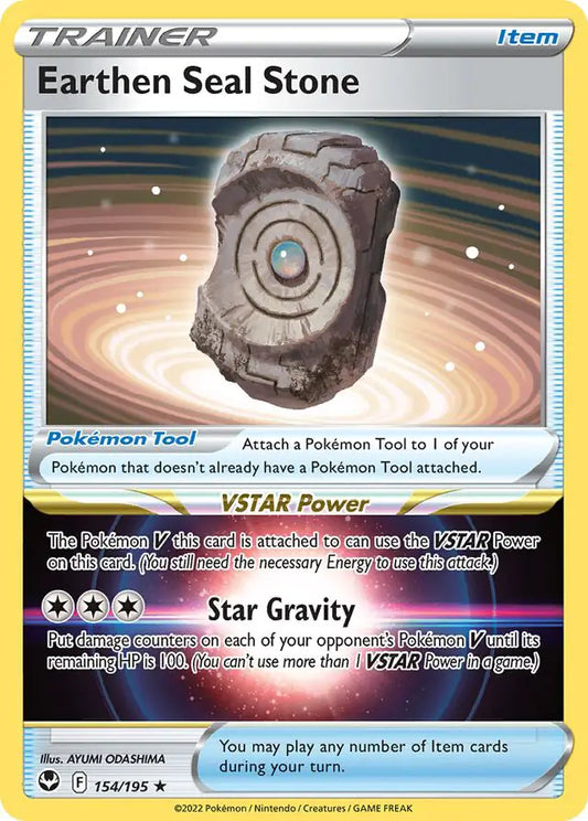 Earthen Seal Stone 154, Silver Tempest | Sword & Shield, , 0.00 kr, Pokesingles. Kjøp pokemon kort til lave priser hos oss.