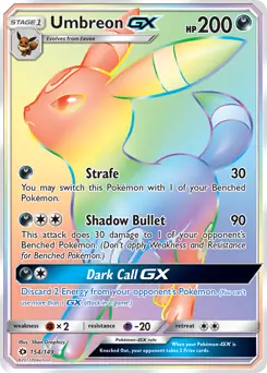 Umbreon GX Secret 154 - Sun & Moon Base