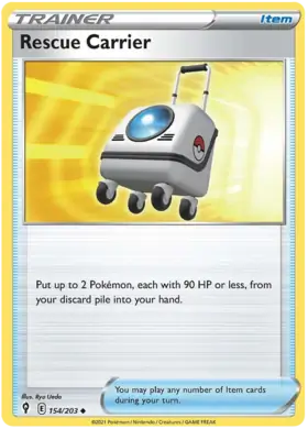 Rescue Carrier 154, Evolving Skies | Sword & Shield, trainer, 5.00 kr, Pokesingles. Kjøp pokemon kort til lave priser hos oss.