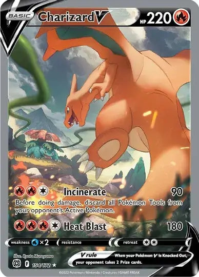 Charizard V 154, Brilliant Stars | Sword & Shield, v, 0.00 kr, Pokesingles. Kjøp pokemon kort til lave priser hos oss.