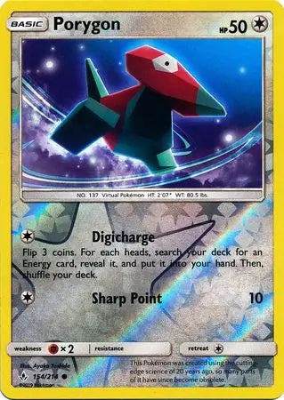 Porygon Reverse Holo 154 - Unbroken Bonds Pokesingles