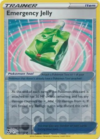 Emergency Jelly Reverse Holo 155, Silver Tempest | Sword & Shield, , 0.00 kr, Pokesingles. Kjøp pokemon kort til lave priser hos oss.