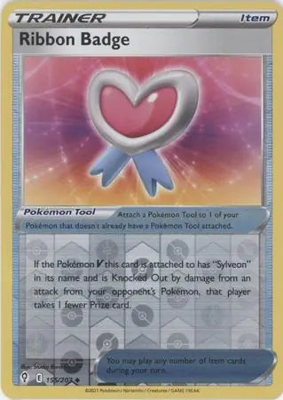 Ribbon Badge Reverse Holo 155, Evolving Skies | Sword & Shield, trainer, 5.00 kr, Pokesingles. Kjøp pokemon kort til lave priser hos oss.