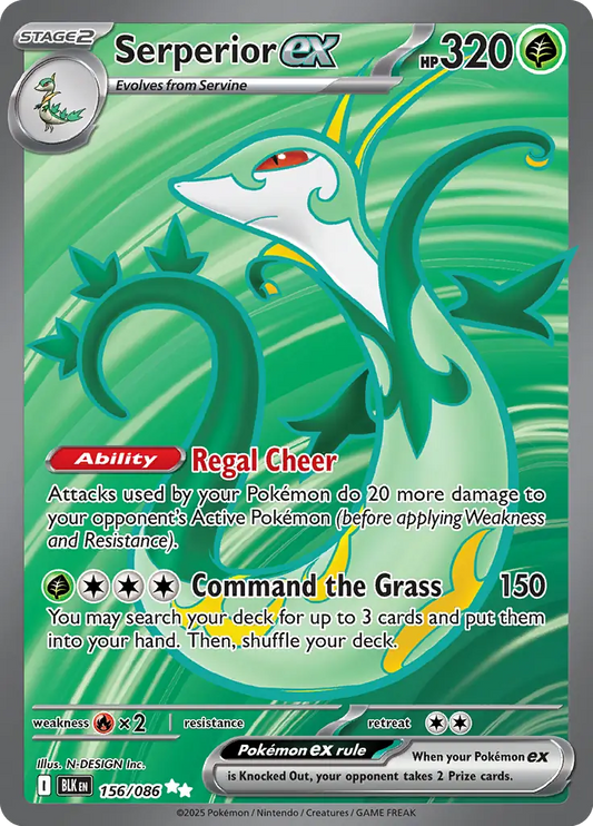 Serperior 156 - Black Bolt Pokesingles
