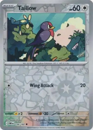 Taillow Reverse Holo 156 - Destined Rivals Pokesingles