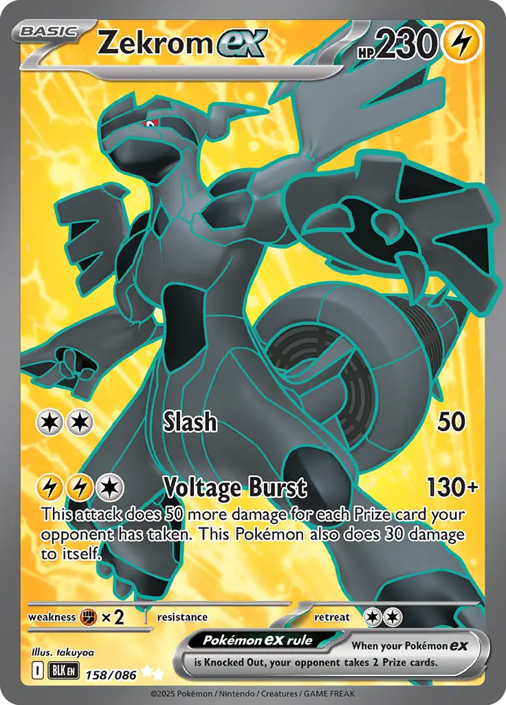 Zekrom 158 - Black Bolt Pokesingles
