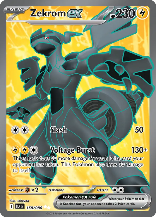 Zekrom 158 - Black Bolt Pokesingles
