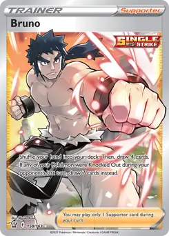 Full Art Bruno 158 - Battle Styles Pokesingles