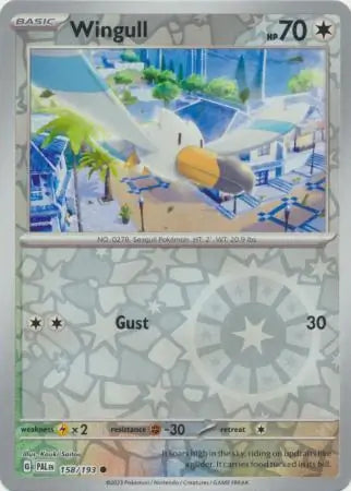 Wingull Reverse Holo 158 - Paldea Evolved, Paldea Evolved | Scarlet & Violet, , 5.00 kr, Pokesingles. Kjøp pokemon kort til lave priser hos oss.