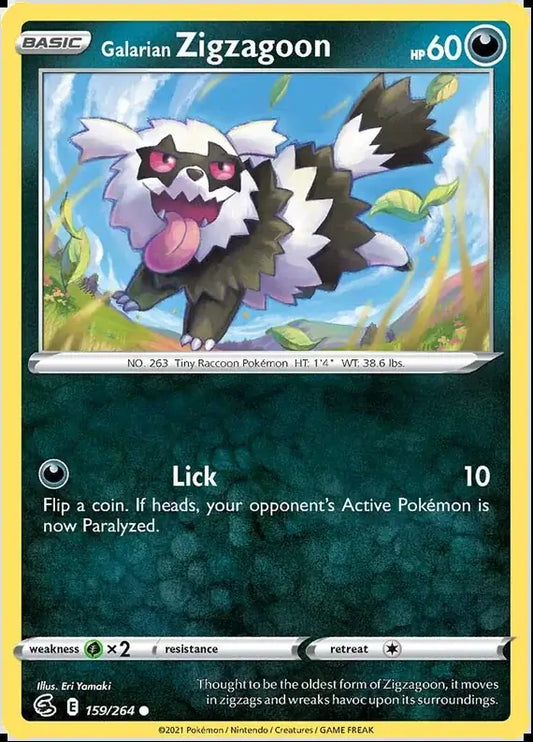 Galarian Zigzagoon 159, Fusion Strike | Sword & Shield, , 0.00 kr, Pokesingles. Kjøp pokemon kort til lave priser hos oss.
