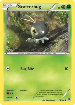Scatterbug 15 - XY Base Pokesingles