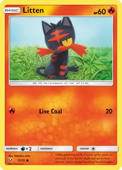Litten 15 - Shining Legends Pokesingles