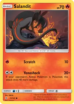 Salandit 15 - Guardians Rising Pokesingles