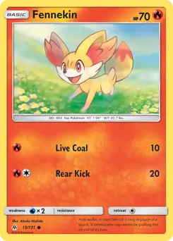 Fennekin 15 - Forbidden Light Pokesingles