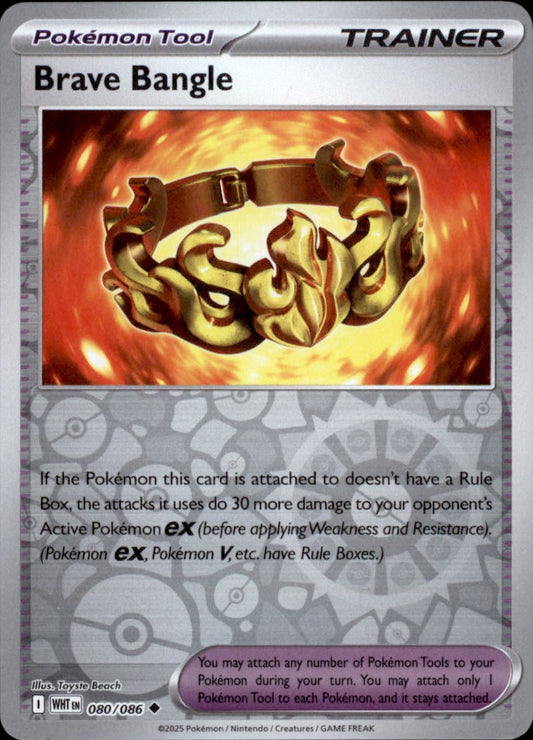 Brave Bangle Reverse Holo 080 - White Flare Pokesingles