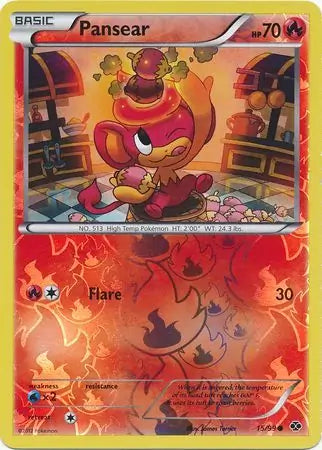 Pansear Reverse Holo 15 - Next Destinies Pokesingles