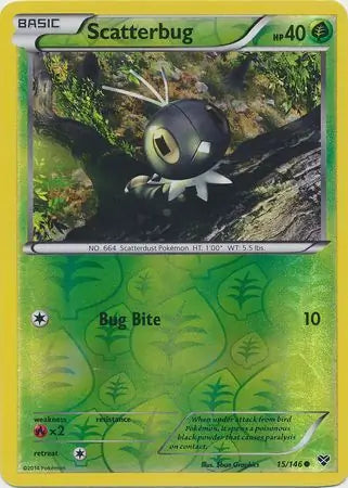 Scatterbug Reverse Holo 15 - XY Base Pokesingles