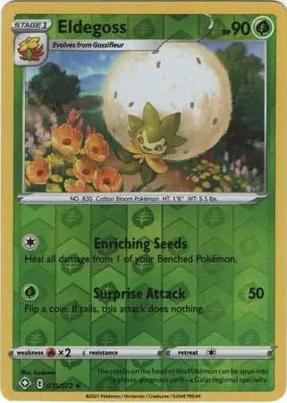 Eldegoss Reverse Holo 015 - Shining Fates, Shining Fates | Sword & Shield, , 3.00 kr, Pokesingles. Kjøp pokemon kort til lave priser hos oss.