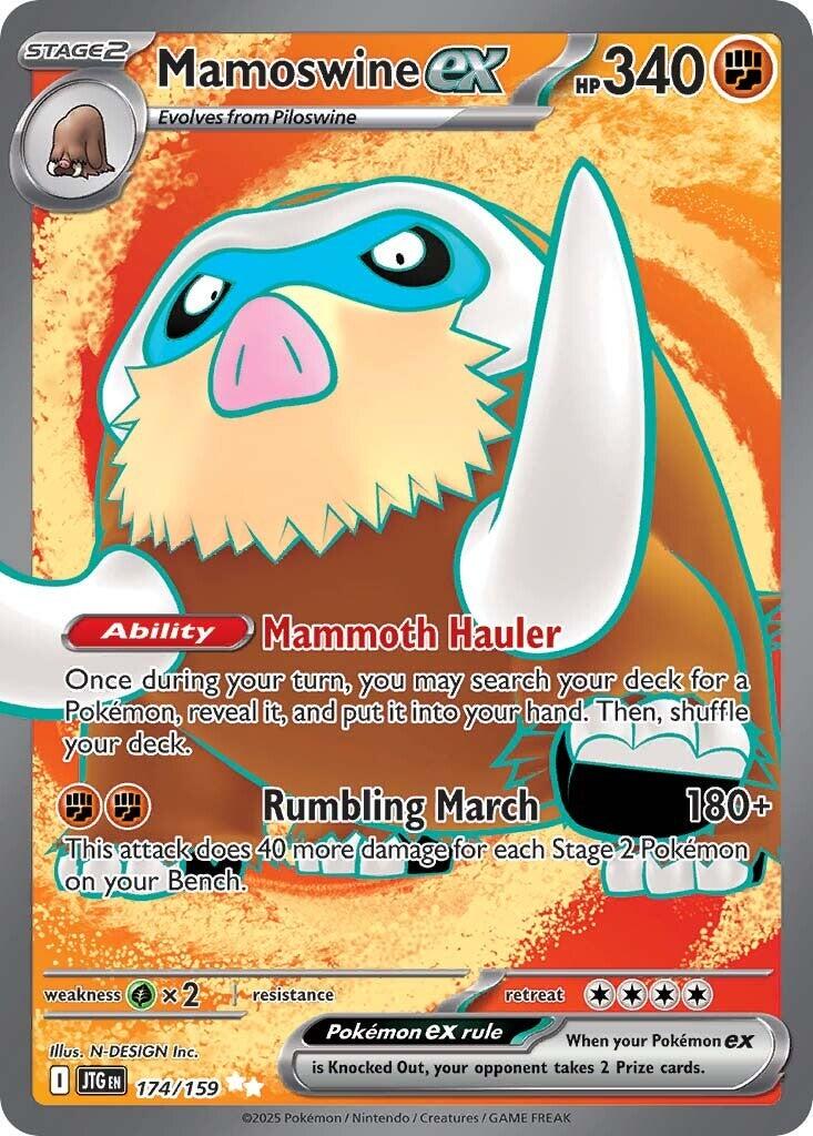 Mamoswine ex 174 - Journey Together Pokesingles