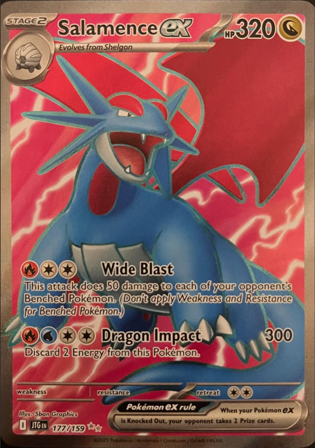 Salamence ex 177 - Journey Together Pokesingles