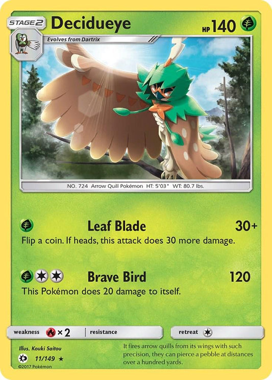 Decidueye 11 - Sun & Moon Base Pokesingles