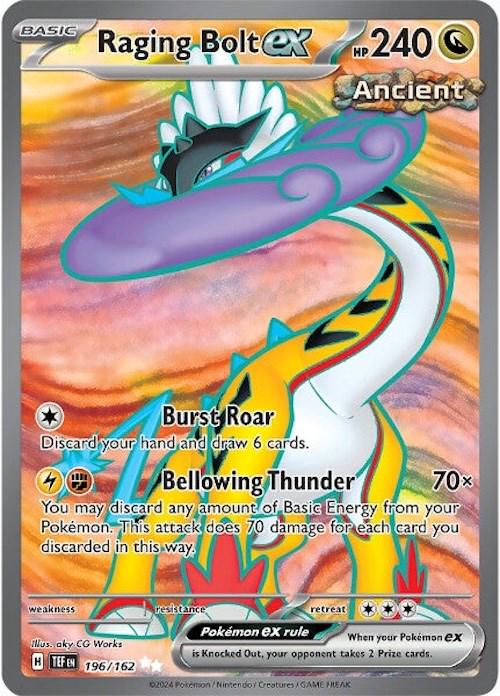 Raging Bolt ex 196 - Temporal Forces Pokesingles